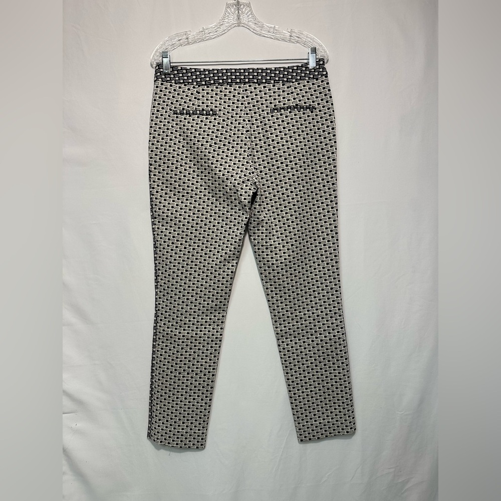 Lela Rose Black and White Mid Rise Ankle Pants Sz 6 $790 - Picture 4 of 9